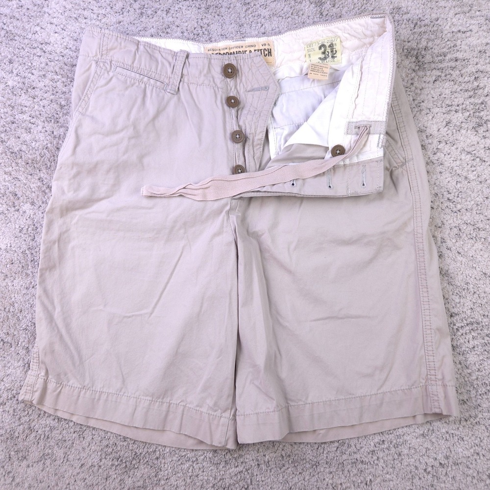 VTG Abercrombie & Fitch Shorts Mens 34 Waist 10 Inseam Military Officer Chino